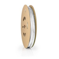 Hvid krympeflex u. lim 12/4. 30 meter