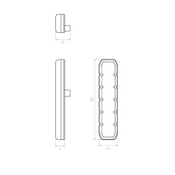 FLOKI, Supplerende blink, 6 LED, Gul, fleksibel