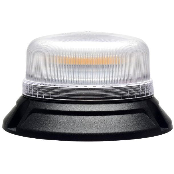 Lav profil LED blink, fastmontering, gul/klar glas, R65, 10-30V, 5 meter kabel