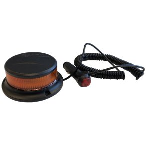 Ultra kompakt LED blink, Gul 12/24v, magnet, R65