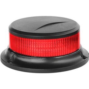 Ultra kompakt LED blink, Rdt glas, 12/24v, Fastmonteret