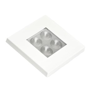 Interirlygte, LED, firkantet, hvid