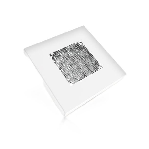 Interirlampe, 21-LED, Firkantet, 76 x 76 mm, 12-36V, Hvid