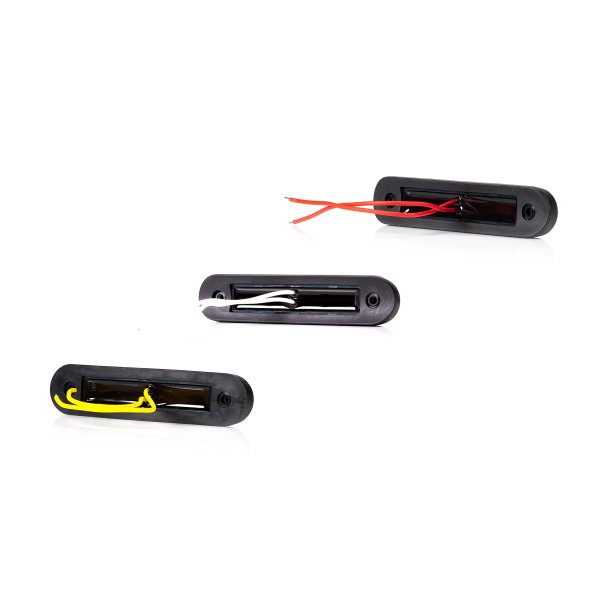 Lang rd/rgfarvet markeringslygte, LED, 12/24v