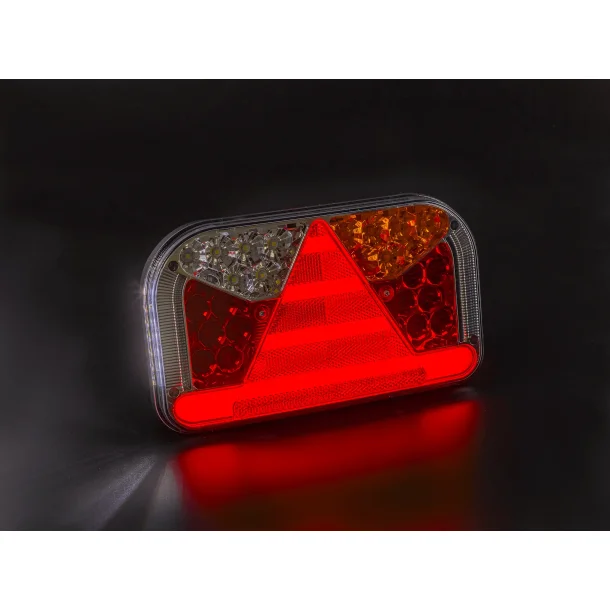 LED trailer-baglygte med 6-7 funktioner, 12/24V