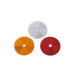 Refleks, rund 60 mm, m/ skruehul