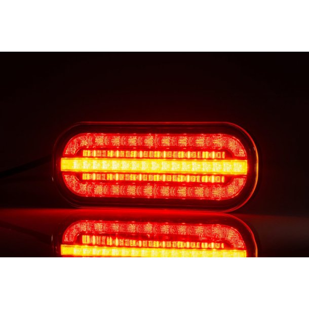 Universal LED baglygte, 12-36V, Bag/stop/Dynamisk blink