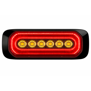 HB6 R�d LED positionslygte med gult advarselsblink. R65/R7 
