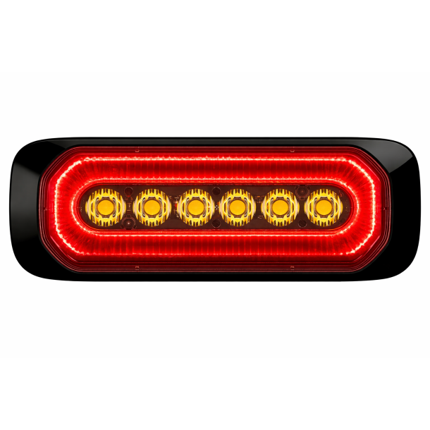 HB6 R�d LED positionslygte med gult advarselsblink. R65/R7 
