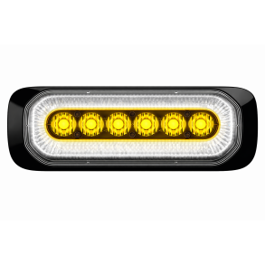 HB6 Hvid LED positionslygte med gult advarselsblink. R65/R7