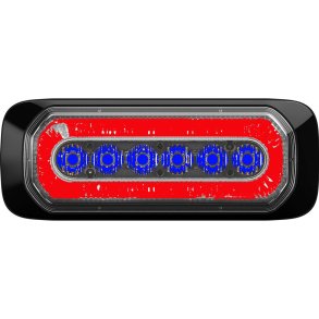 HB6 Rd LED positionslygte med blt advarselsblink. R65/R7