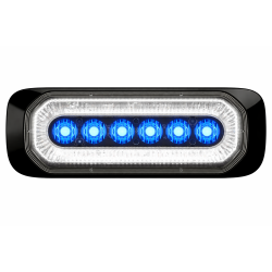 HB6 Hvid LED positionslygte med bl�t advarselsblink. R65/R7