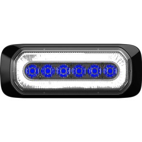 HB6 Hvid LED positionslygte med blt advarselsblink. R65/R7