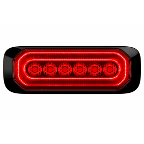 HB6 R�d LED positionslygte med r�d advarselsblink. R10/R7