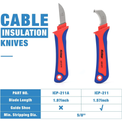 Afisoleringskniv 155mm, blad 38mm