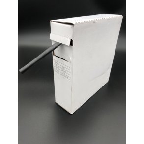 Krympeflex uden lim, sort, 3,2 - 1,1 mm. 10 meter i ske