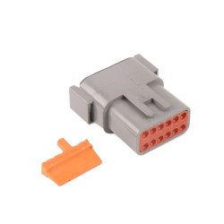 1 stk. komplet DTM 12P hanstik pakket i pose