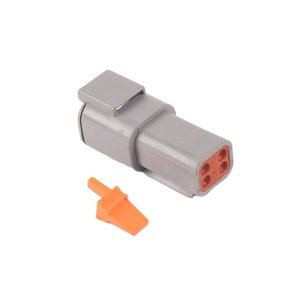 1 stk. komplet DTM 4P hanstik pakket i pose