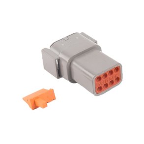 1 stk. komplet DTM 8P hanstik pakket i pose