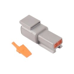 1 stk. komplet DTM 2P hanstik pakket i pose