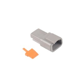 1 stk. komplet DTM 3P hanstik pakket i pose