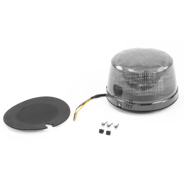 Blink gult m. klart glas, fastmontering, 12-24V Natsnkning DIM