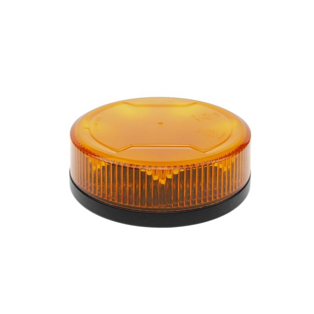 Lavt LED-Blink gult glas, 12-24V, fastmontering, 3 bolt.