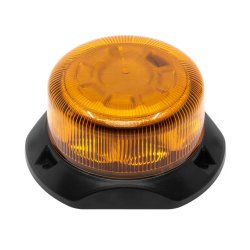 Blink gult m. gult glas/gul halo, fastmontering, 12-24V 