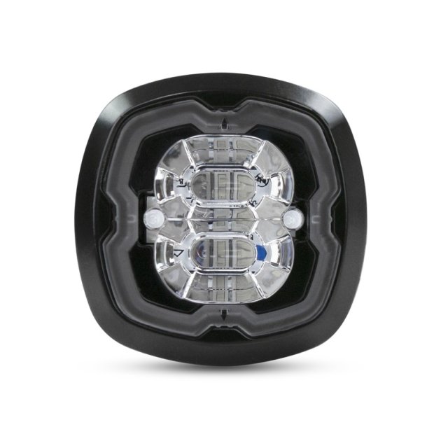 CR06 LED Flasher, Gul, R65, med natsnkning, 12-24V, klart glas
