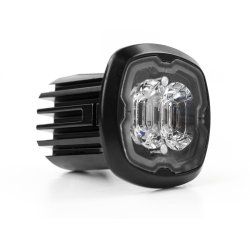 CR06 LED Flasher, Gul, R65, med natsnkning, 12-24V, klart glas