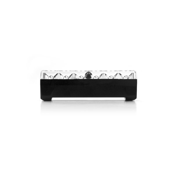 Kraftig Gul/Bl LED/klart glas, 12/24v, 13x85mm