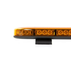 Minilysbro LED, Gul LED, gult glas, 12/24v, R65, Fastmontering