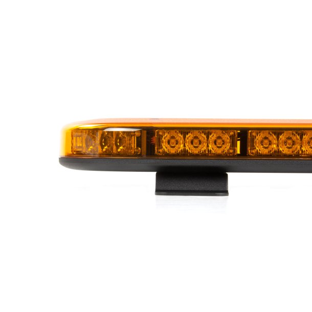 Minilysbro LED, Gul LED, gult glas, 12/24v, R65, Fastmontering
