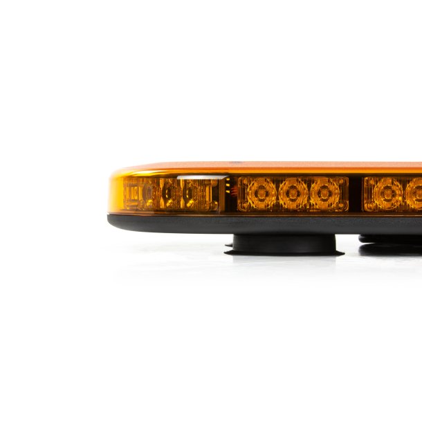 Minilysbro LED, Gul LED, gult glas, 12/24v, R65, magnetmonteret