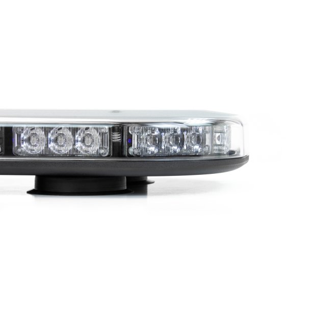 Minilysbro LED, Gul LED, klart glas, 12/24v, R65, magnetmonteret