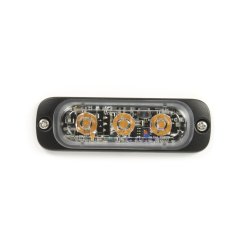 Supplerende blink, Gul, 3 LED, 12/24 V, R65