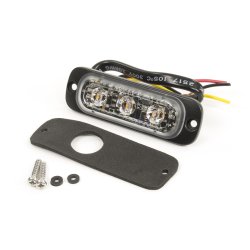 Supplerende blink, Gul, 3 LED, 12/24 V, R65