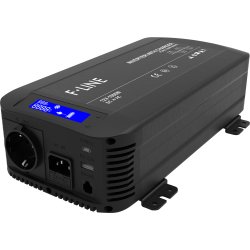 DC-AC Ren sinus inverter. 12V-230V, med ATS og lader, 1000 W (2000W Peak)