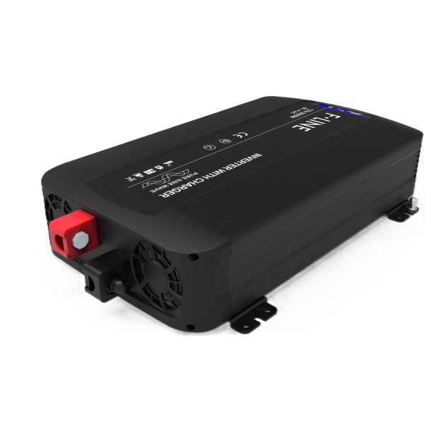 DC-AC Ren sinus inverter. 12V-230V, med ATS og lader, 2000 W (4000W Peak)