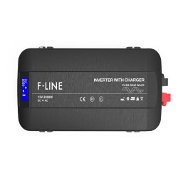 DC-AC Ren sinus inverter. 12V-230V, med ATS og lader, 2000 W (4000W Peak)
