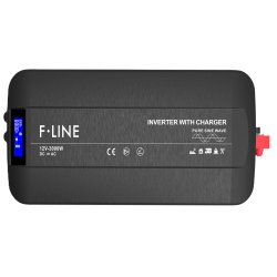 DC-AC Ren sinus inverter. 12V-230V, med ATS og lader, 3000 W (6000W Peak)