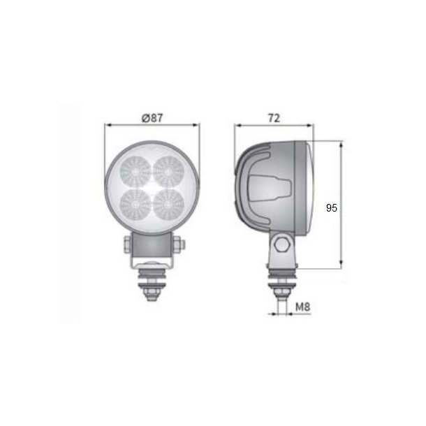 LED Arbejdslampe 600L, FLOOD
