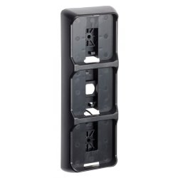 80 serie firkantet sort ramme, til 3 moduler