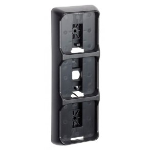 80 serie firkantet sort ramme, til 3 moduler