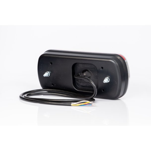 LED universal baglygte med 5-6 funktioner, 12/24V