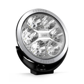 Fervor fjernlygte, 2400 Lumen (ref 50), 28W, 6 LED, K�relys m. parkeringslys (3W), 12-24V