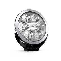 Fervor fjernlygte, � 180 mm, 2400 Lumen (ref 25), 28W, 6 LED, K�relys m. parkeringslys (3W), 12-24V