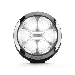 Fervor fjernlygte, � 180 mm, 2400 Lumen (ref 25), 28W, 6 LED, K�relys m. parkeringslys (3W), 12-24V