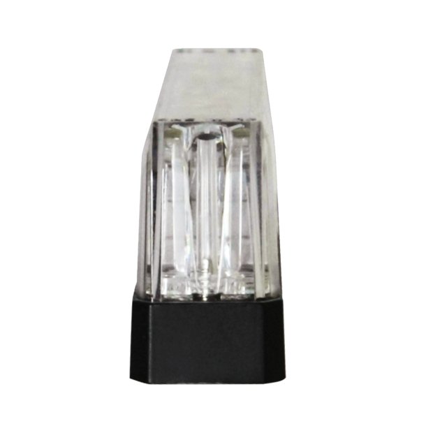 Kraftig hvid LED/clear lens, R65, 12/24v. 6 LED, Flad og bred