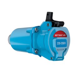 Rettbox stik m/hndtag, 230V, 3P, 20A, m/luft, 1P+N+E